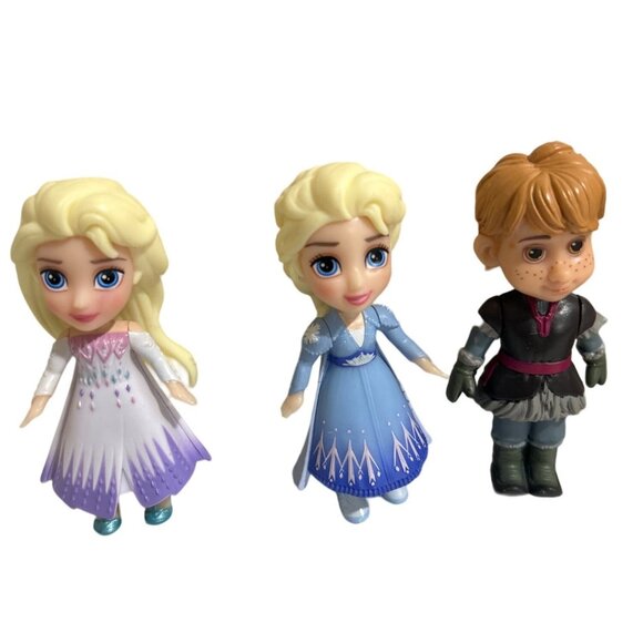 Frozen 6 Mini Action Figures Elsa Anna Kristoff And Friends 3.5" -4” Tall - Picture 2 of 11